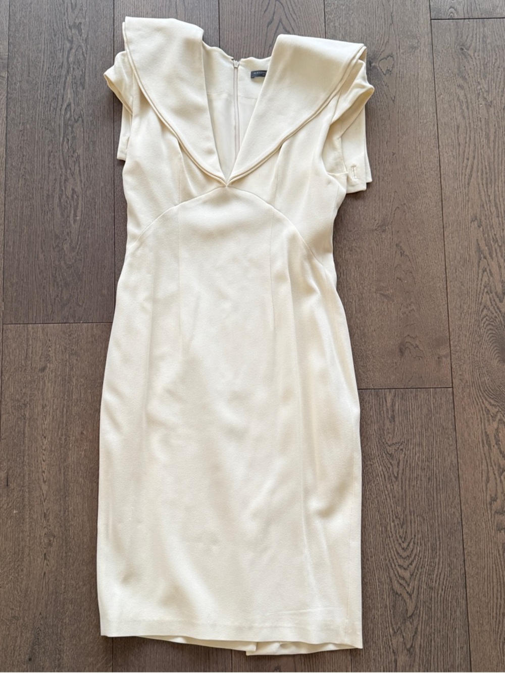 Alexander McQueen Draped Double Collar Dress